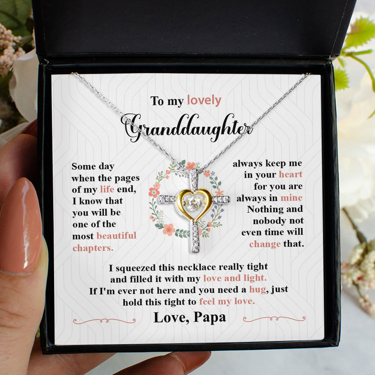 To My Lovely Daughter Granddaughter Necklace Gift You Are The Most Beautiful Chapters - Love Knot, Alluring Beauty Necklace from Mom Grandma 004A - TGV