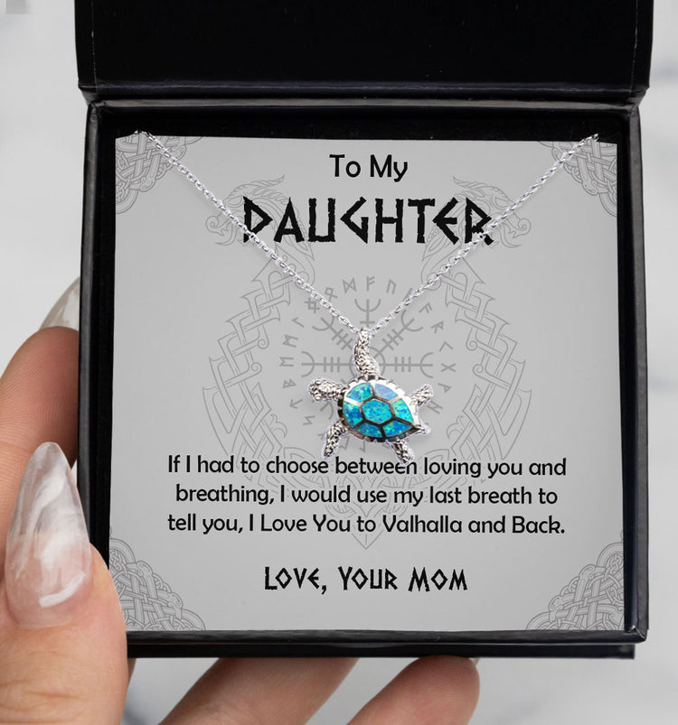 To My Shieldmaiden - Wife Girlfriend Necklace Gift - Viking Style Personalized Daugther Granddaughter Gift - I Love you to the Valhalla and back - Custom Love Knot, Eternal Hope, Alluring Beauty Necklace 052C - TGV