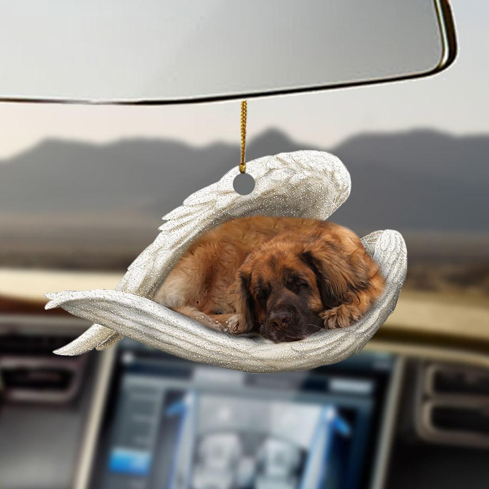 Godmerch- Ornaments- Leonberger sleeping angel Leonberger lovers ornament, Dog Ornaments, Car Ornaments
