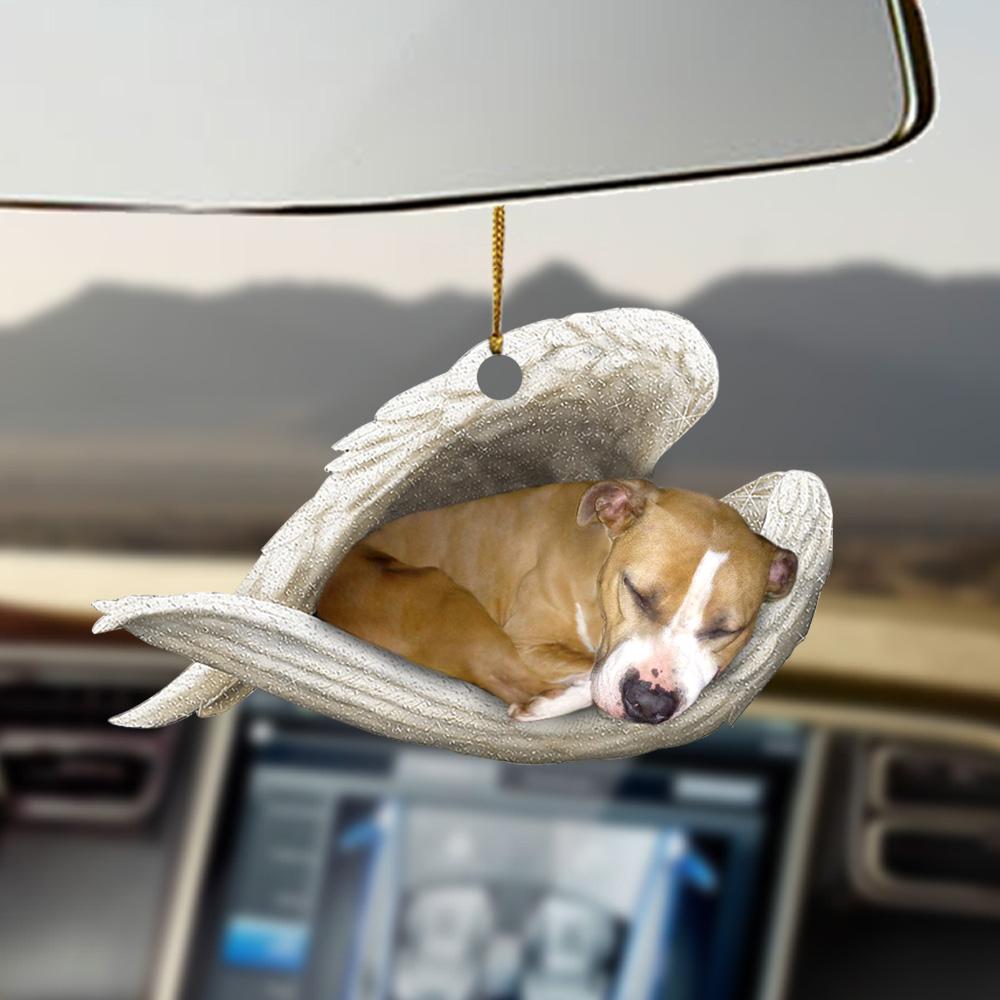 Staffordshire Bull Terrier Sleeping Angel Staffordshire Bull Terrier Lovers Ornament
