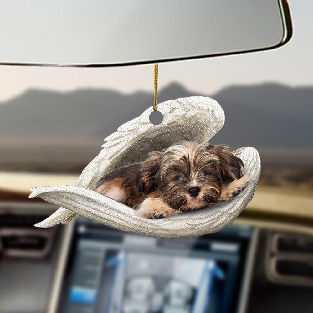 Godmerch- Ornaments- Havanese sleeping angel havanese lovers ornament, Dog Ornaments, Car Ornaments