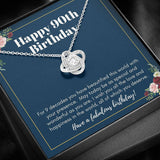 90th Birthday Necklace Forever Love Necklace 90th Birthday Necklace For Grandmother Nan Nana Mom Friend Grandma