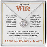To My Wife Necklace to My Future Wife Necklace to My Soulmate Necklace For Girlfriend Forever Love Necklace