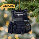 Ornament - Police Custom Shaped Acrylic Flat Ornament Two Sides Prints, Christmas Home Decor, Police Ornament