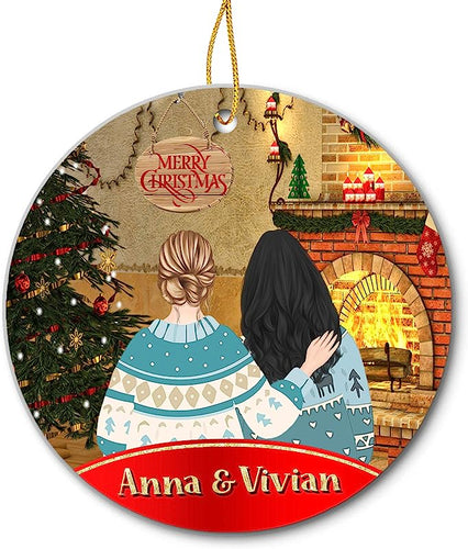 Personalized Christmas Ornaments, Custom Qua.Ran.Tine Decoration Gifts (Best Friend Christmas)