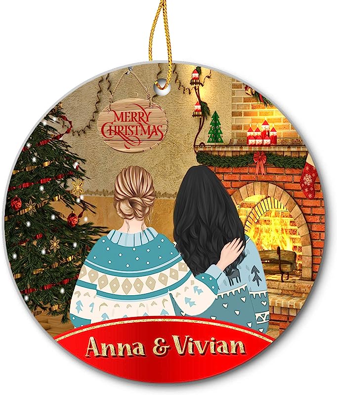 Personalized Christmas Ornaments, Custom Qua.Ran.Tine Decoration Gifts (Best Friend Christmas)