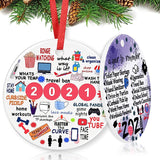  Christmas Ornaments, Christmas Tree Decorations, Personalized Rounded Ceramics Double-Sided Printing Xmas ?Decorations - Best Gifts For Christmas, Dwg-Ornaments
