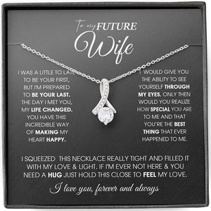 To My Future Wife Necklace Future Wife Gifts Alluring Beauty Necklace with Message Card and Gift Box Future Wife Gifts