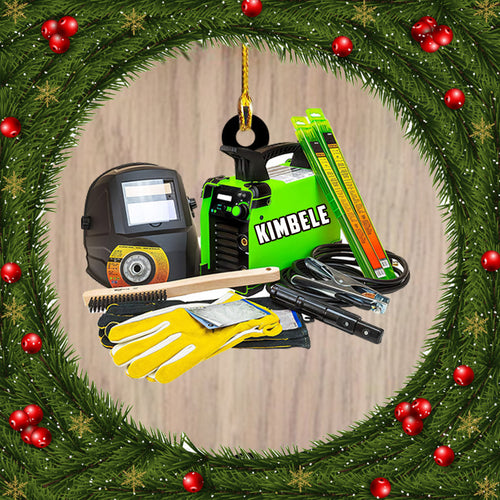 Ornament - Welder Tool Custom Shaped Ornament, Custom Shaped Flat Ornament Christmas, Welder Tool Ornament
