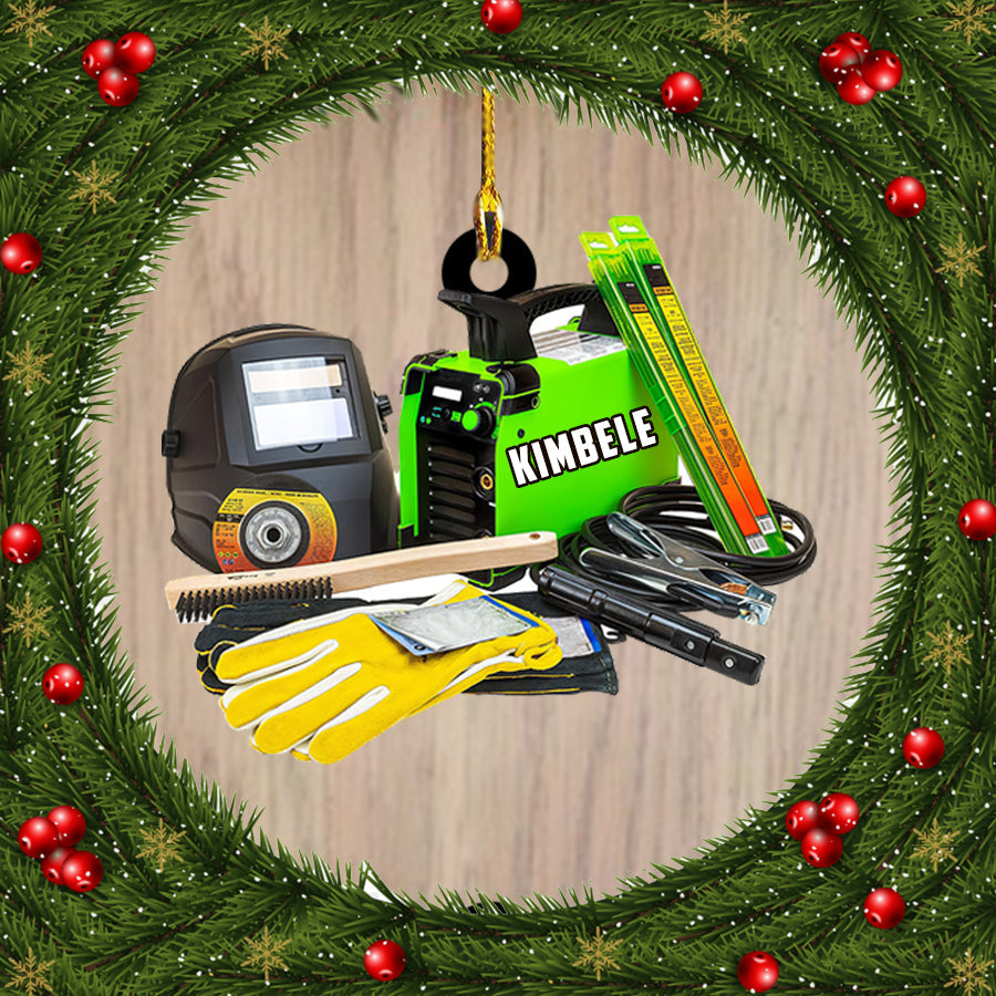 Ornament - Welder Tool Custom Shaped Ornament, Custom Shaped Flat Ornament Christmas, Welder Tool Ornament