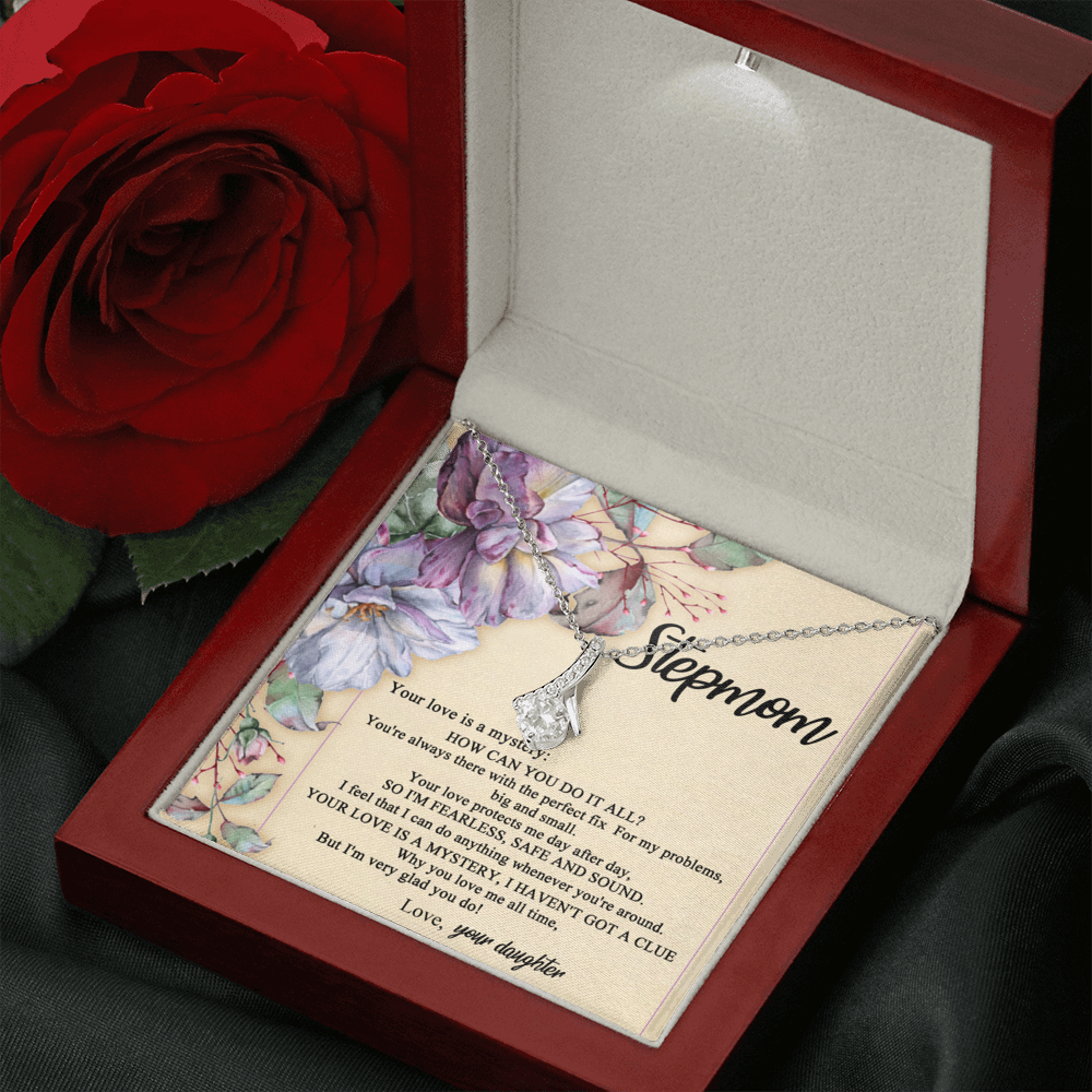 StepMother Necklace Your love Is a mystery, I haven't got a clue Alluring Beauty Necklace XL045F
