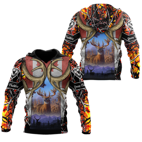 Hunting Gifts Deer Hunting Gifts Deer Hunting Canada US Unisex Size Hoodie
