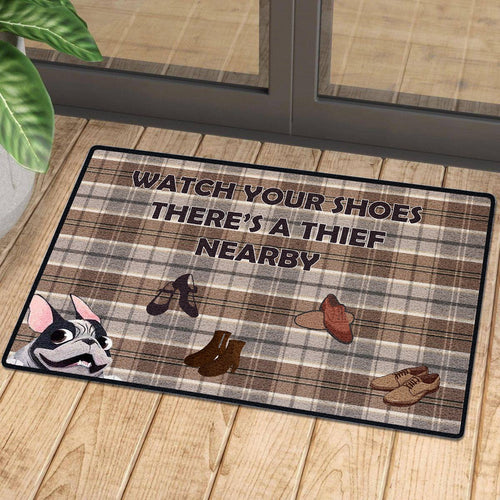 French Bulldog Loves Doormat | Colorful | Size 8x27'' 24x36''