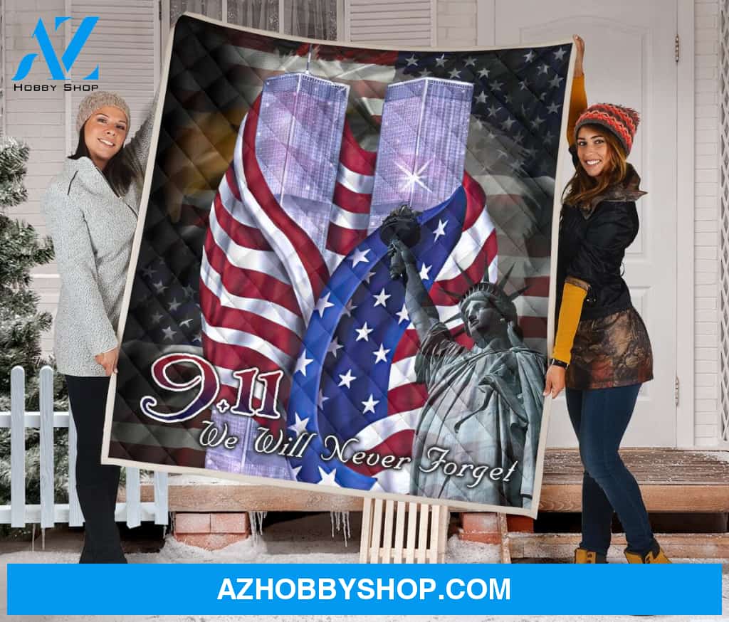 9.11 We Will Never Forget Fleece Blanket