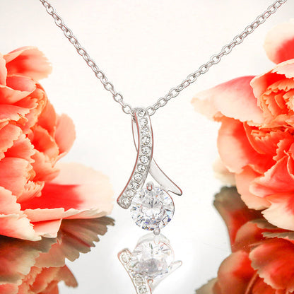 Daughter Necklace, To My Daughter Never Forget That I Love You, Necklace for Daughter Alluring Beauty Necklace - TGV
