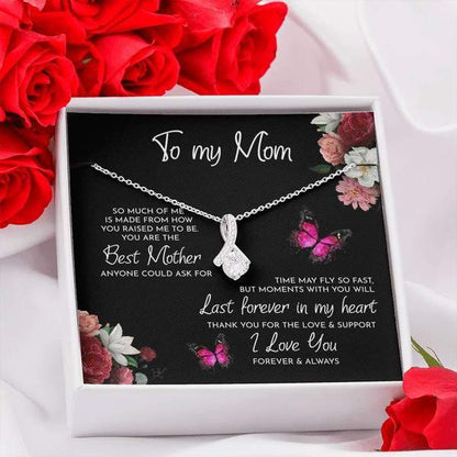 To My Mom Necklace Thank You For The Love And Support Alluring Beauty Necklace XL346A - TGV