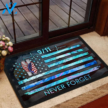 9/11 Memorial Never Forget Doormat