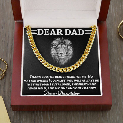Handmade Necklace Message Card Jewelry Message Necklace Personalized Gifts Dear Dad Cuban Link Chain Necklace Merry