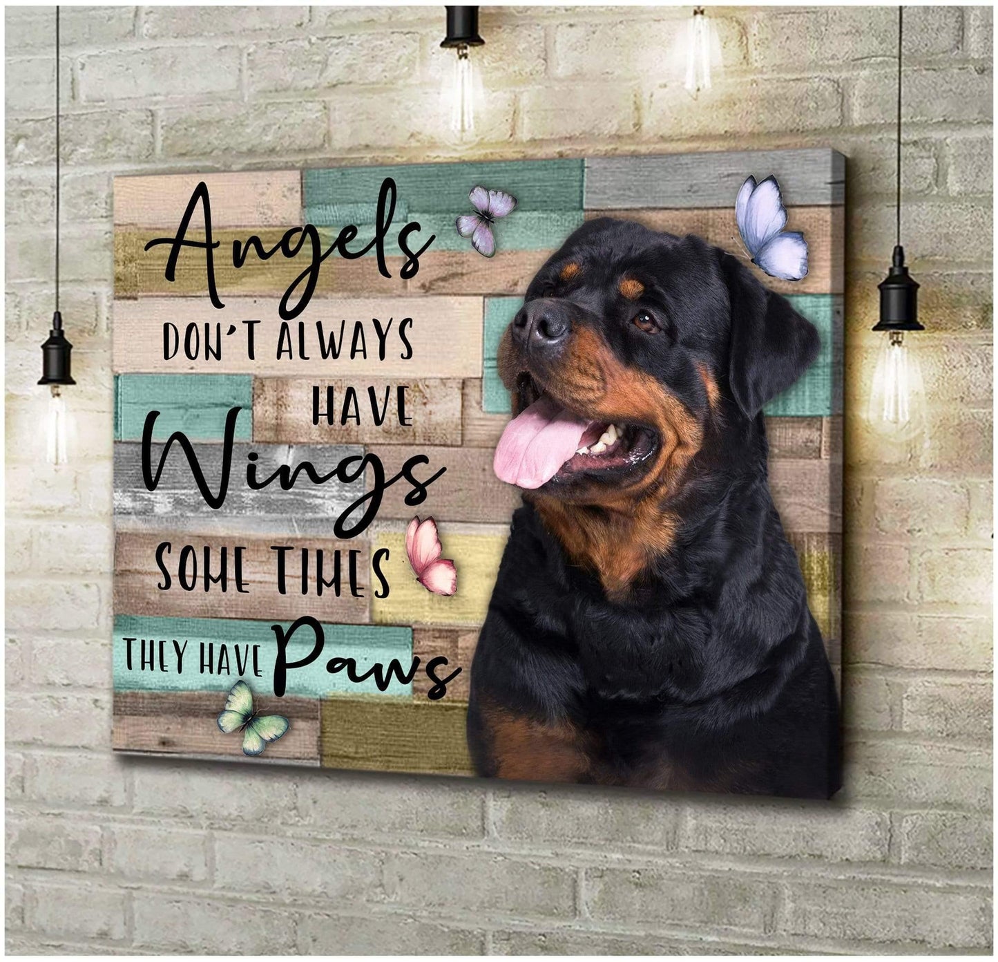 They Have Paws Rottweiler Wall Art Canvas