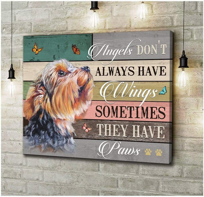 They Have Paws Yorkshire Wall Art Canvas