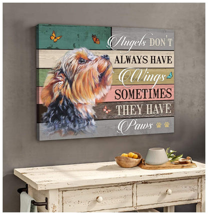 They Have Paws Yorkshire Wall Art Canvas