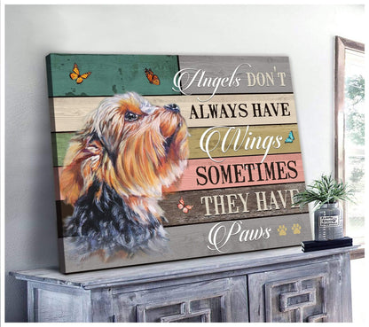 They Have Paws Yorkshire Wall Art Canvas