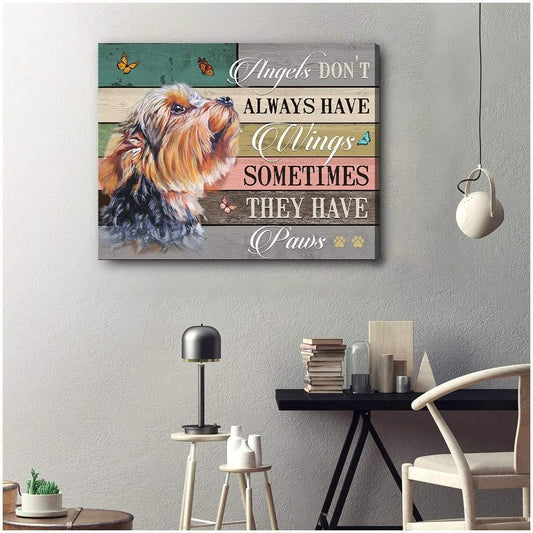 They Have Paws Yorkshire Wall Art Canvas