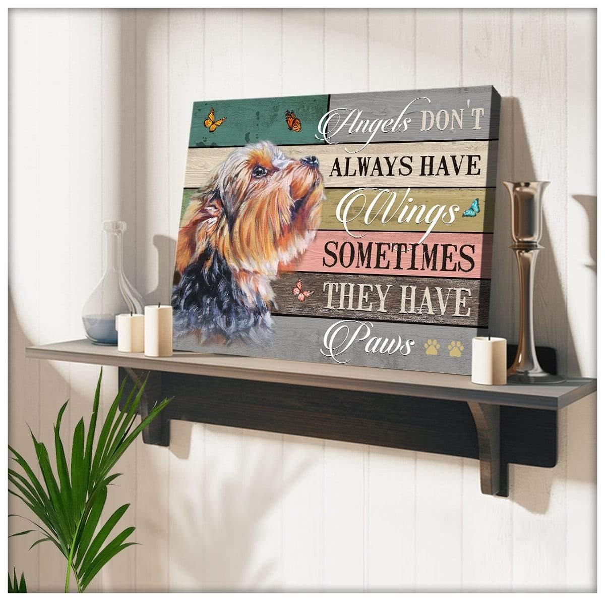 They Have Paws Yorkshire Wall Art Canvas