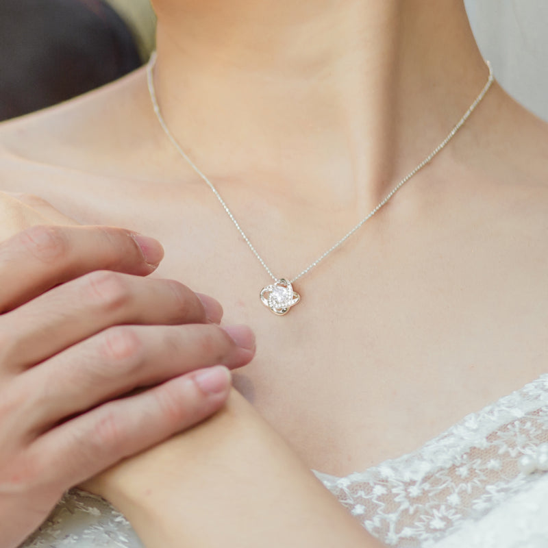 "Two Lovebirds" Sweet Niece 1st Wedding Anniversary Necklace Gift From Uncle Aunt Forever Love Pendant Jewelry Box