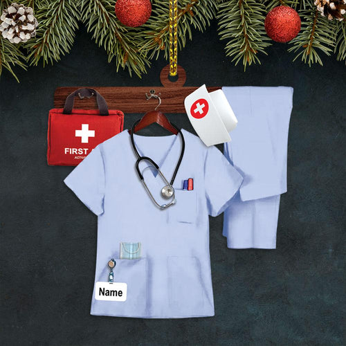 Ornament - Nurse Uniform Custom Shaped Flat Ornament, Christmas Ornament Decor, Ornament Decor, Nurse Decor