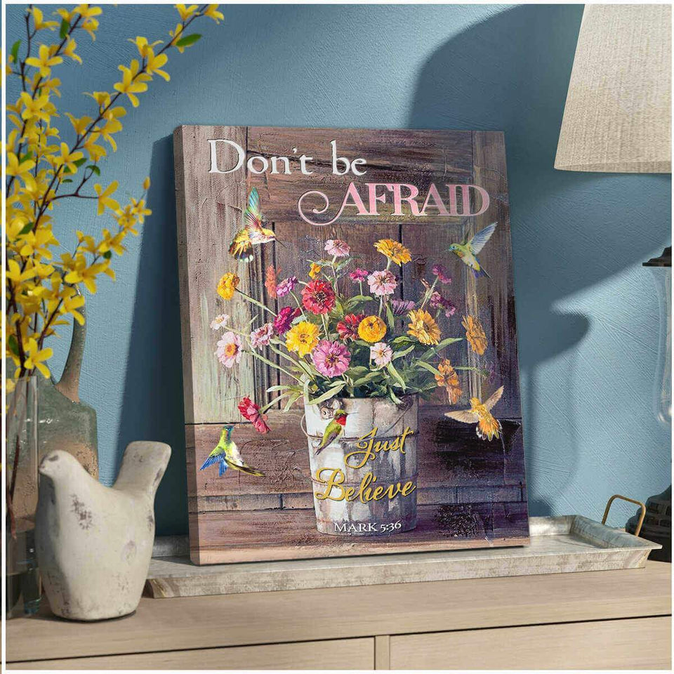 Just Believe Hummingbird Wall Art Decor