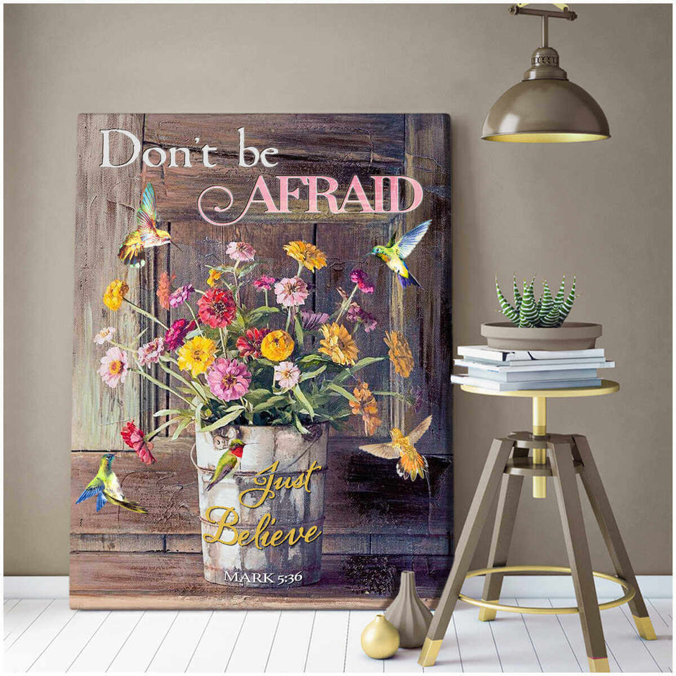 Just Believe Hummingbird Wall Art Decor