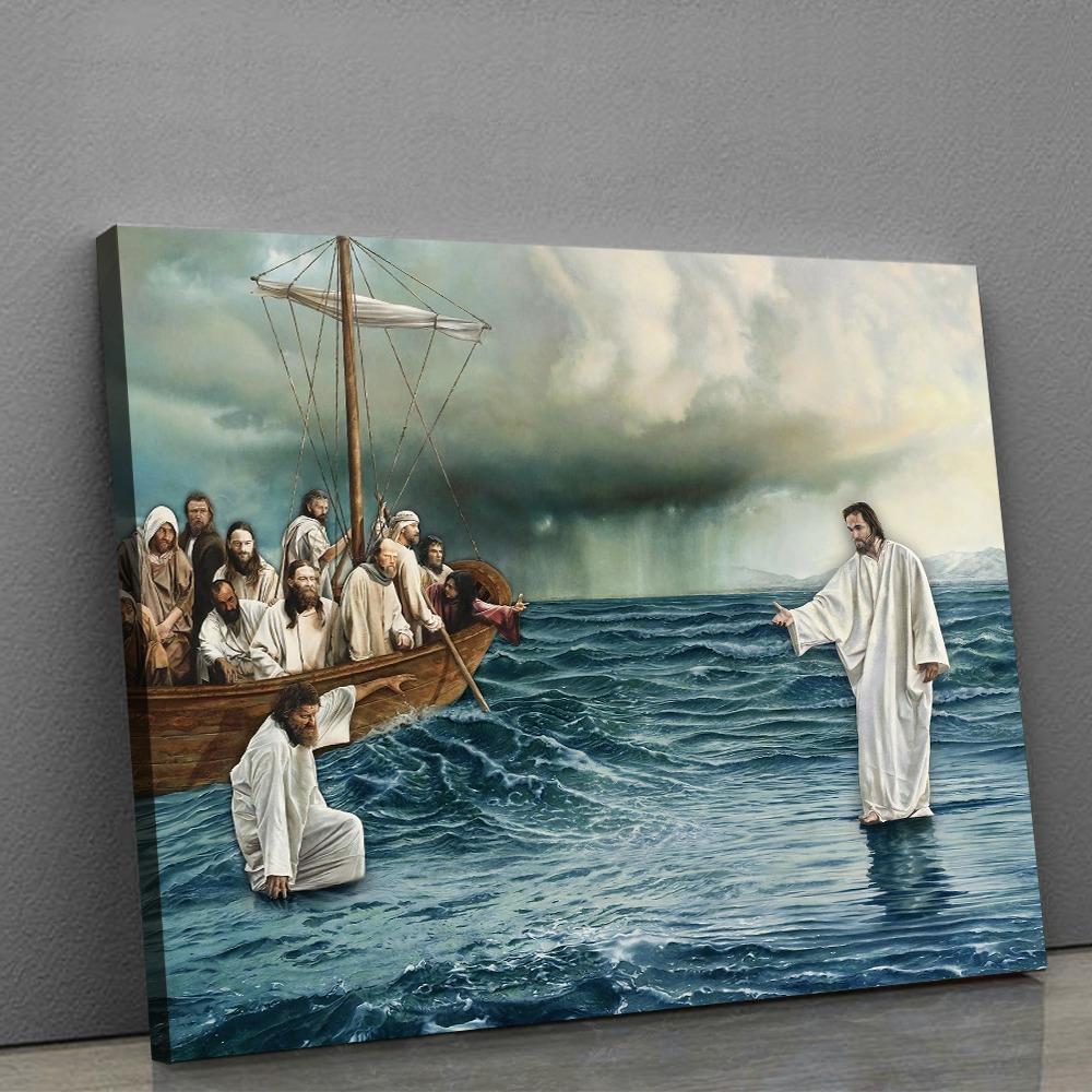 Save Me Hand Of God - Matte Canvas, gift for you, gift for her, gift for him, for christian