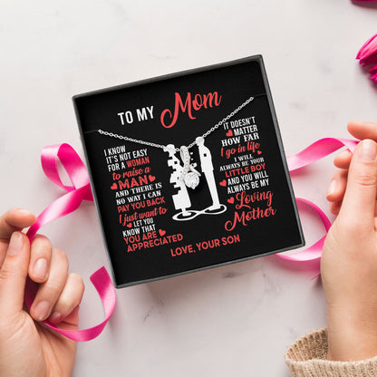 Necklace Gift for Mom - To My Mom You Are Appreciated, Gift Idea for Son, Daughter, Necklace for Birthday, Mother's Day Alluring Beauty Necklace XL052B