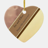 9Th Wedding Anniversary, Willow And Copper Ceramic Ornament