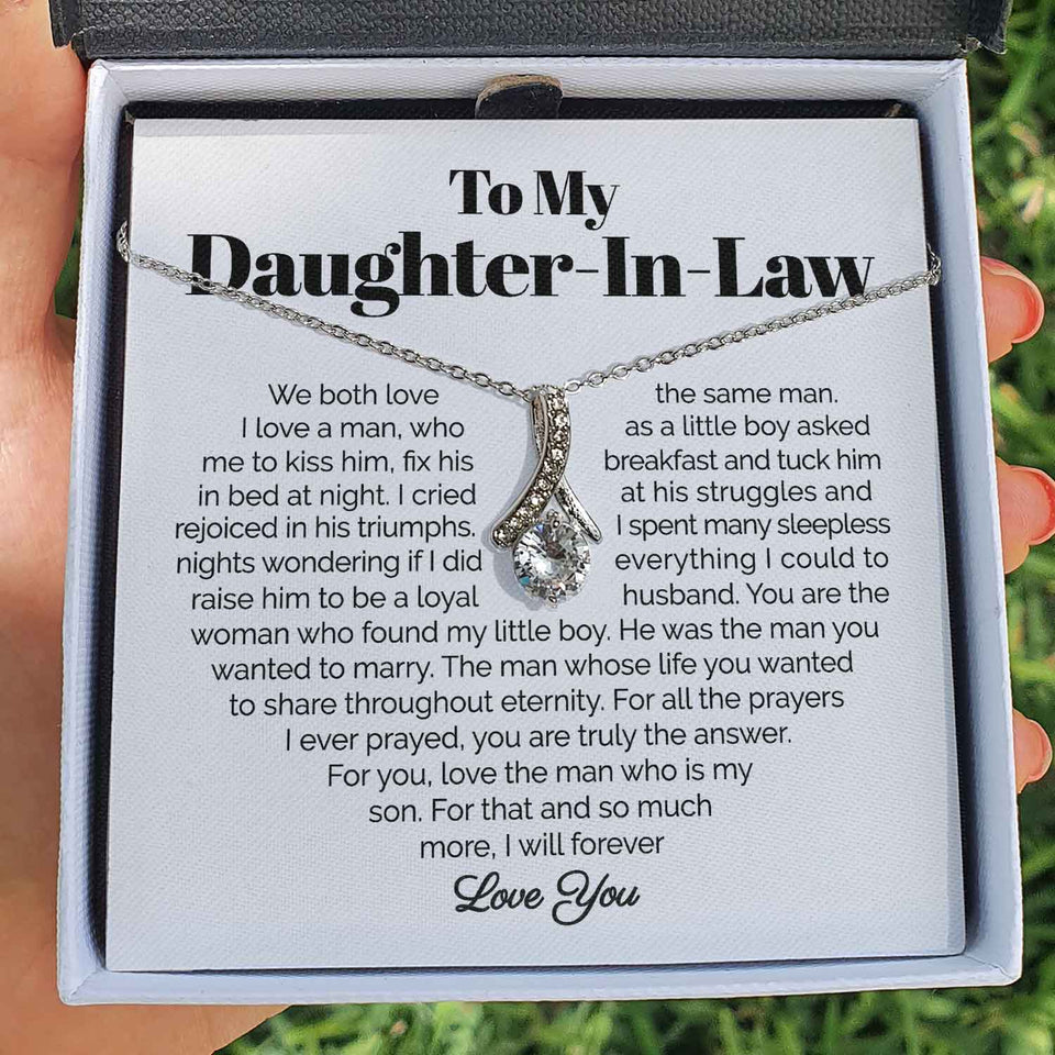 To My Daughter-In-Law- I Will Forever Love You - Alluring Necklace