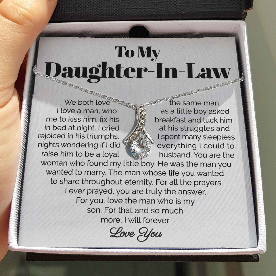 To My Daughter-In-Law- I Will Forever Love You - Alluring Necklace