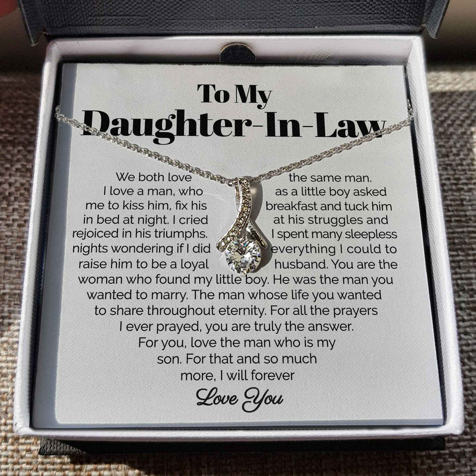 To My Daughter-In-Law- I Will Forever Love You - Alluring Necklace