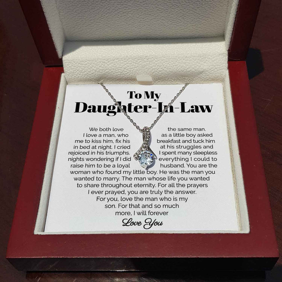 To My Daughter-In-Law- I Will Forever Love You - Alluring Necklace