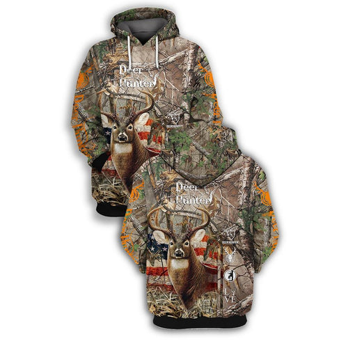 Hunting Gifts Deer Hunter US Unisex Size Hoodie