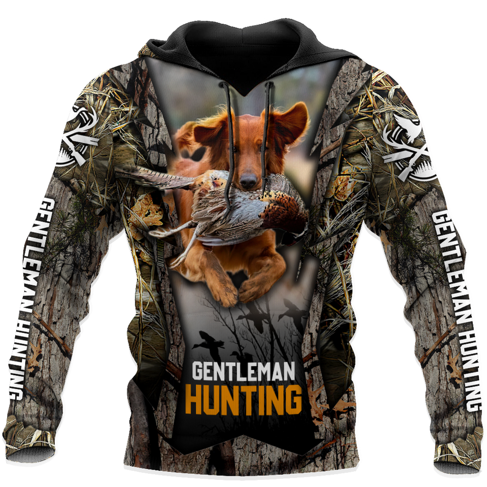 Hunting Gifts Deer Hunting Gifts Deer Hunting All Over Printed US Unisex Size Hoodie