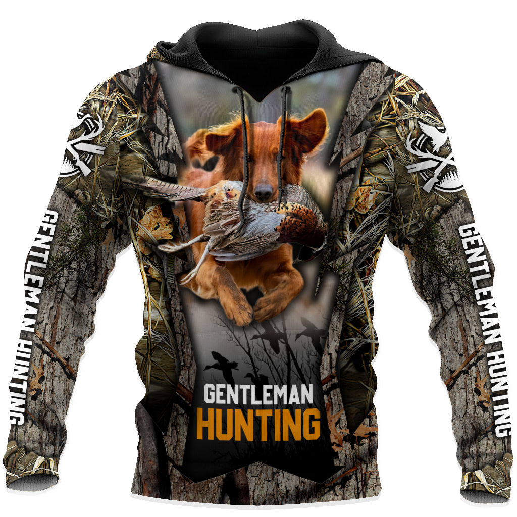 Hunting Gifts Deer Hunting Gifts Deer Hunting All Over Printed US Unisex Size Hoodie