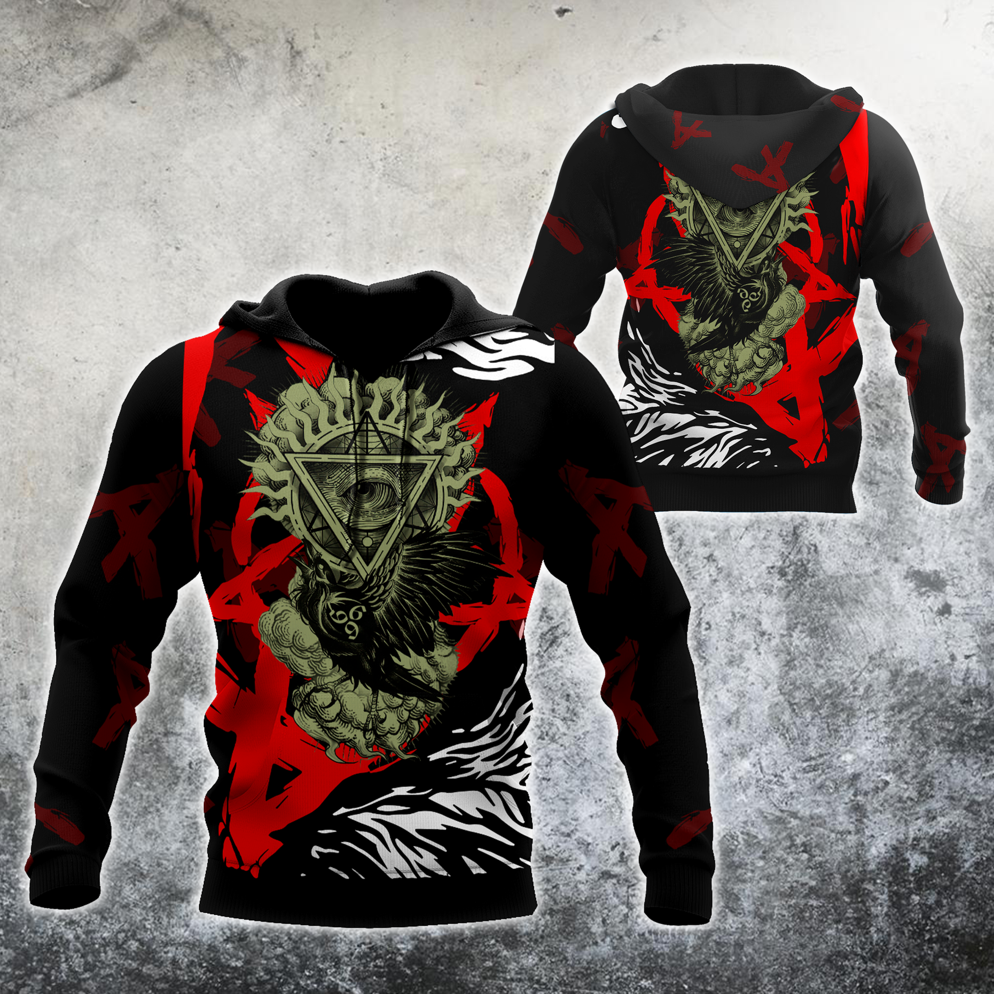 Skull Gifts Skull Satanic US Unisex Size Hoodie