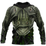 Fishing Gifts Largemouth Fishing Badass Camo Cover US Unisex Size Hoodie