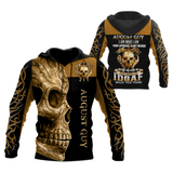 Skull Gifts August Guy Skull All Over Printed US Unisex Size Hoodie