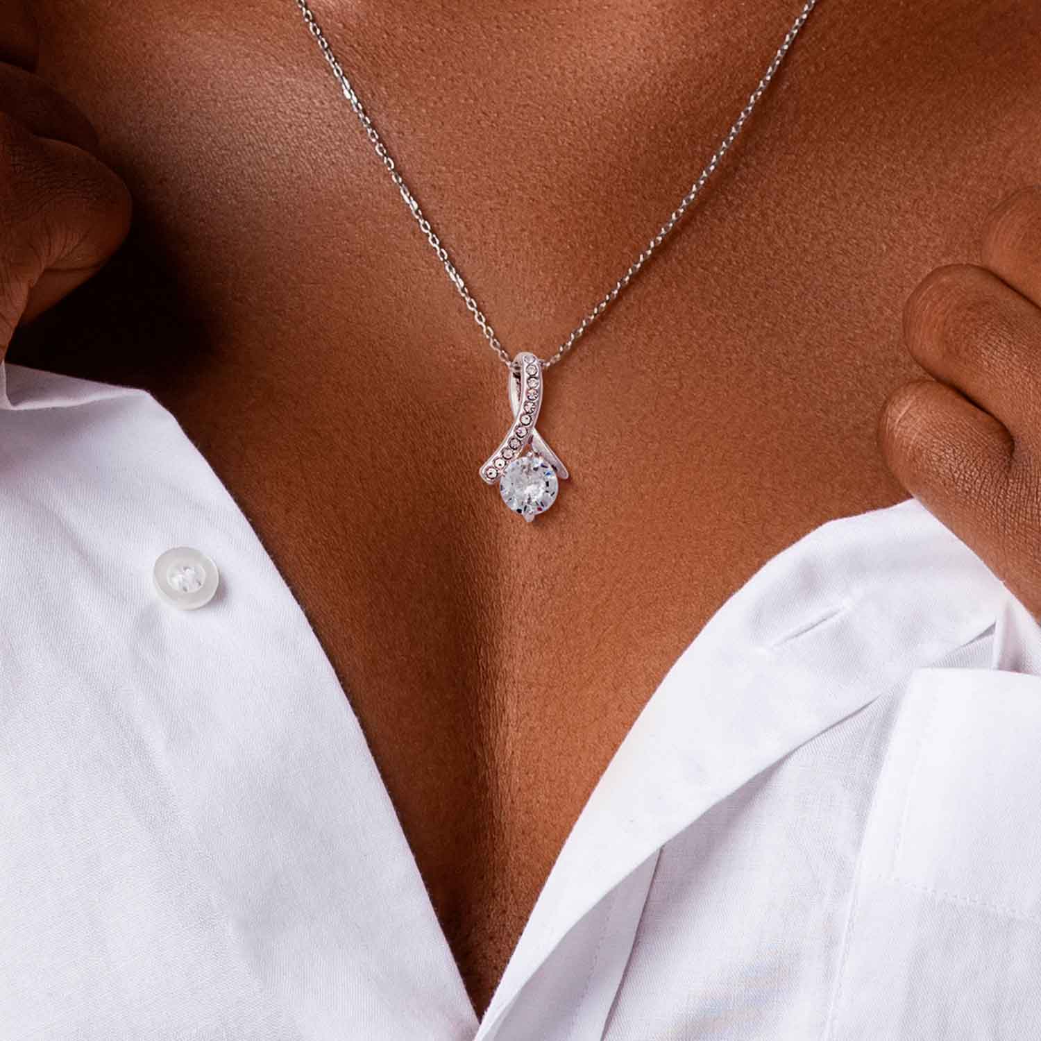 To My Bonus Daughter - I Didn't Give You The Gift Of Life - Alluring Necklace