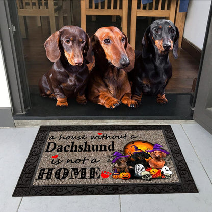 Without Dachshund Halloween Doormat | Best Outdoor Halloween Decoration