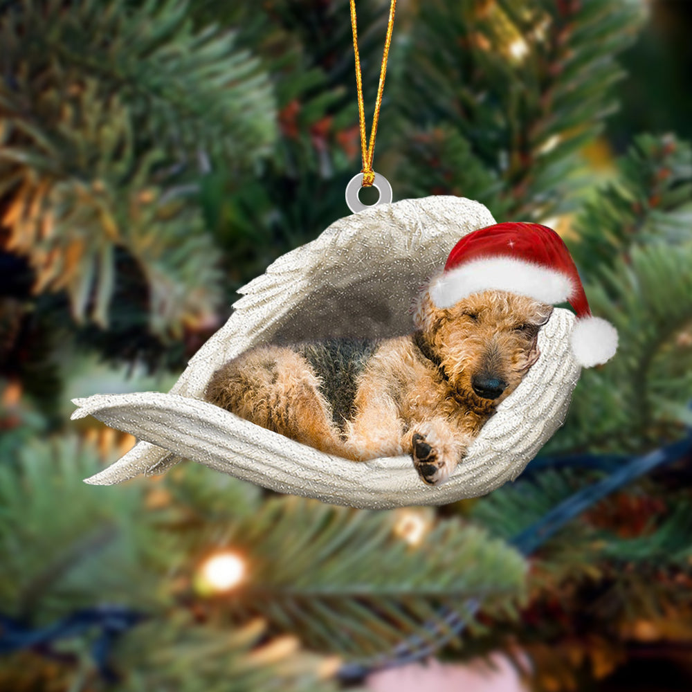 Airedale Terrier Sleeping Angel Christmas Ornament Godmerch