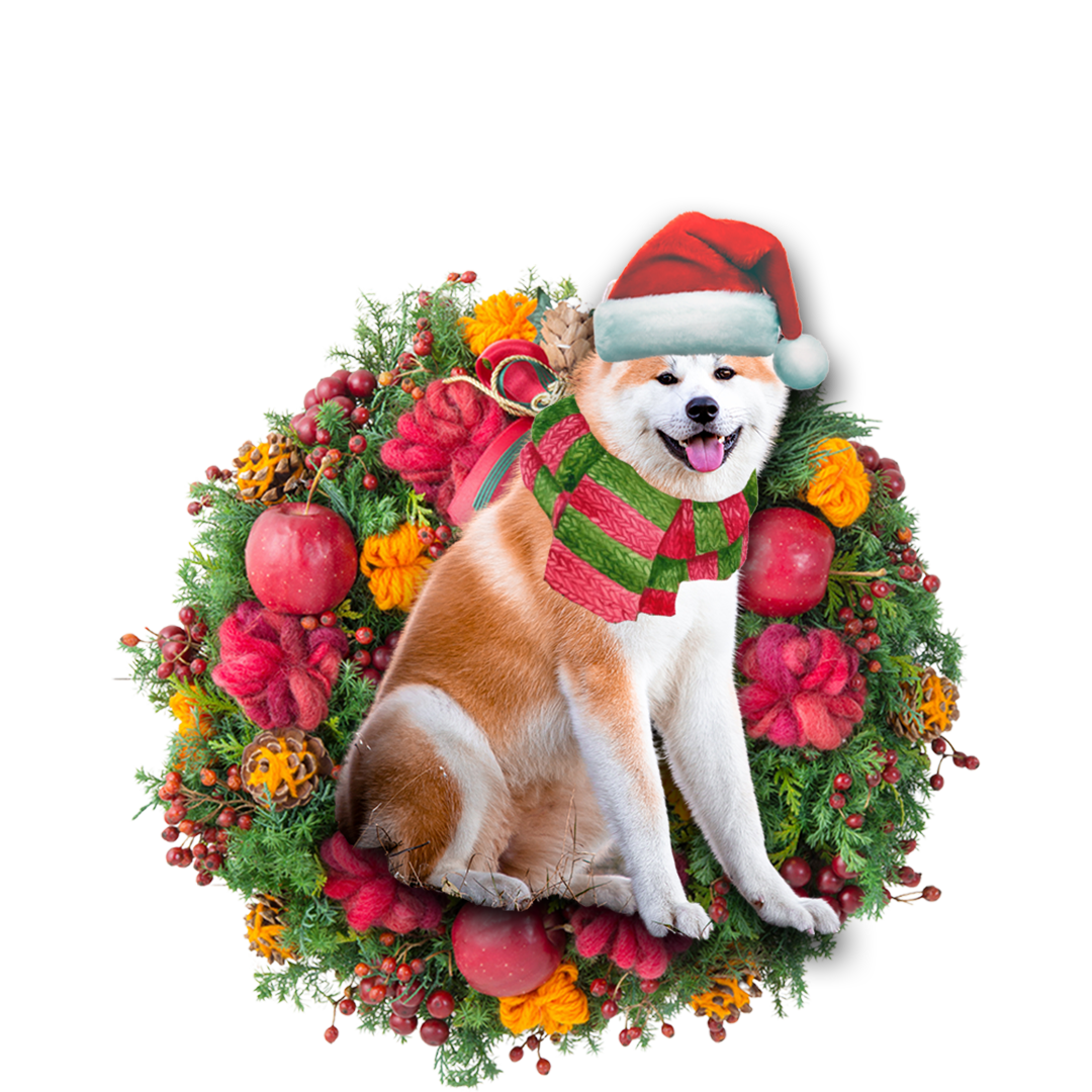 Godmerch- Ornament- Akita Christmas Ornament, Happy Christmas Ornament, Car Ornament