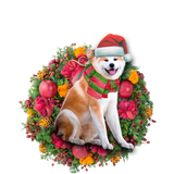 Godmerch- Ornament- Akita Christmas Ornament, Happy Christmas Ornament, Car Ornament